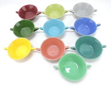 Harlequin lot of 10 cream soups, all