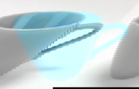 RARE RARE RARE Harlequin jumbo cup,: turquoise, 3"