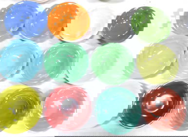 Harlequin lot of 12 - 8 1/2" nappy bowls,