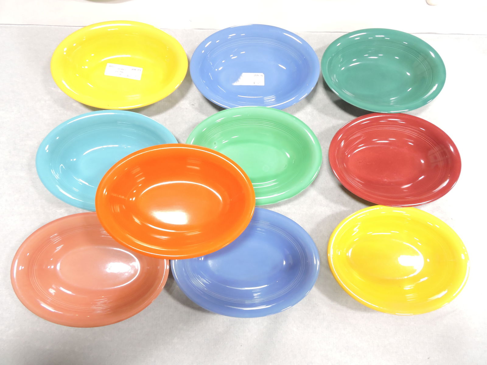Harlequin lot of 10 - 9" oval bakers, (1 of 1)