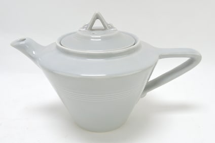 Harlequin teapot, 6", gray