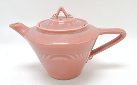 Harlequin teapot, 6", rose