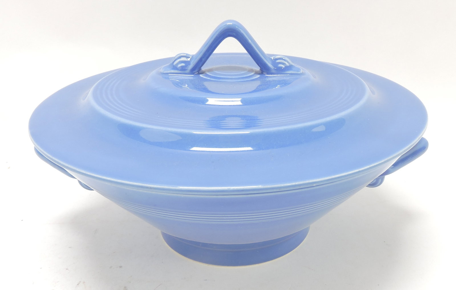 Harlequin casserole, mauve blue, 5 1/2": .