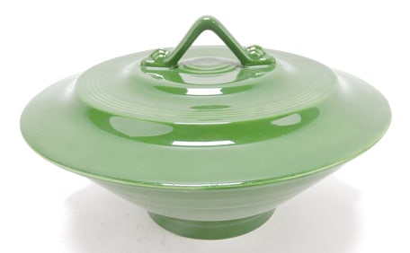 Harlequin casserole, dark green, 5 1/2",