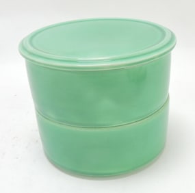 Kitchen Kraft 3 pc stacking set, green,