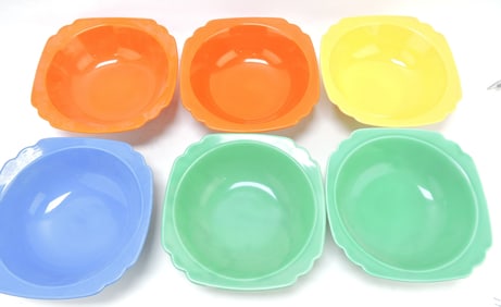 Riviera lot of 6 nappy bowls, 8"