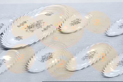 Fiesta 15" chop plate and 5 - 7" plates