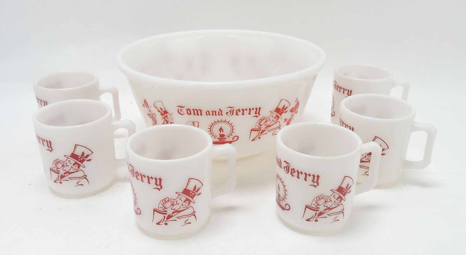 Hazel Atlas 7 pc punch set, 9" bowl (1 of 1)