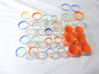 Lot of glass go along tumblers