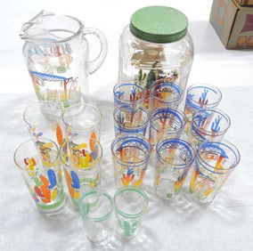 Lot of go along glassware