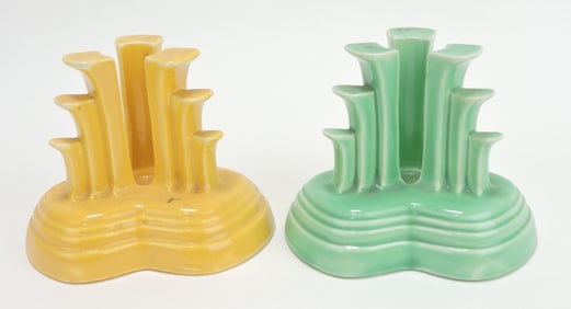 Fiesta tripod candle holder, green (nick),
