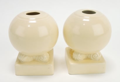 Fiesta pair of bulb candle holders,