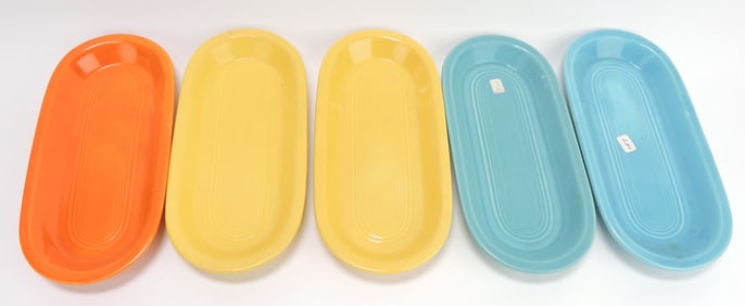 Fiesta utility tray group, 5 mixed,