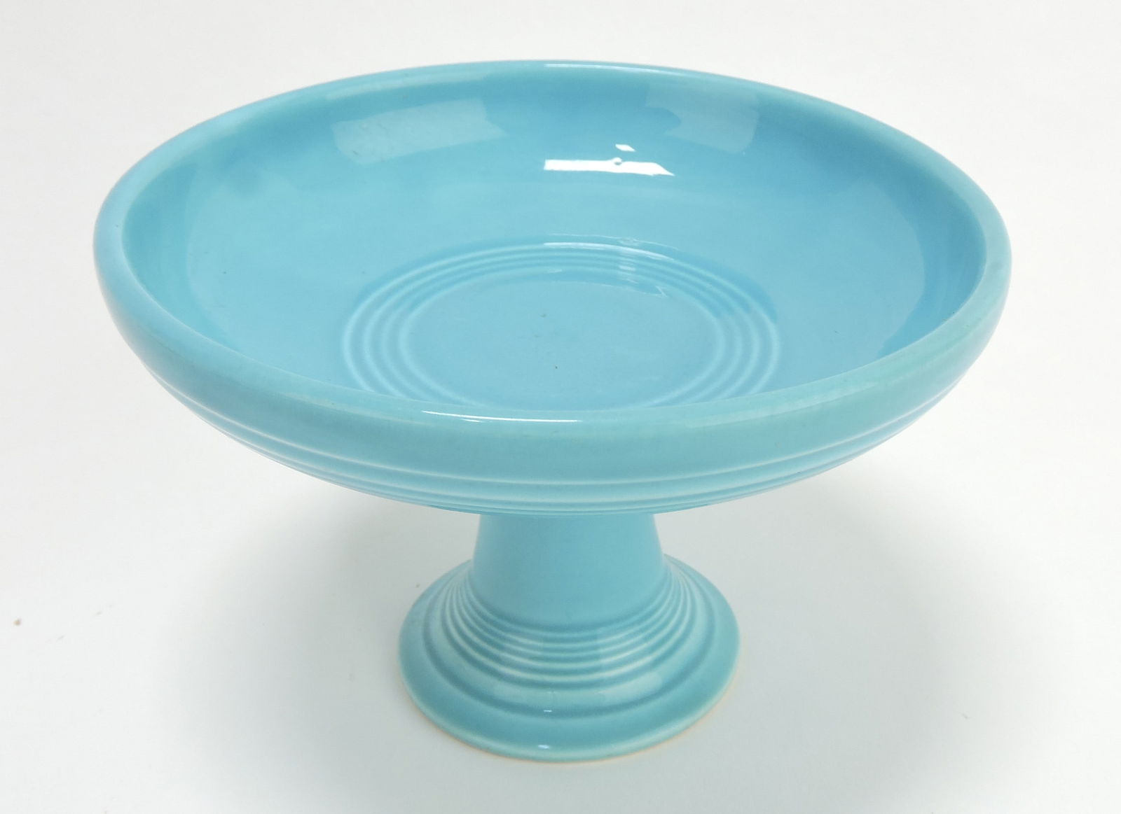 Fiesta sweets comport, turquoise,: marked HLC