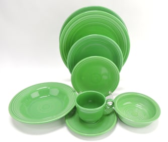 Fiesta 8 piece place setting, medium green