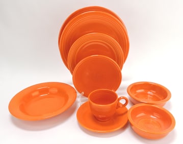 Fiesta 9 piece place setting, red