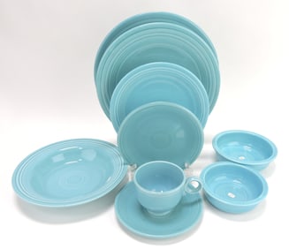 Fiesta 9 piece place setting, turquoise