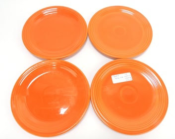 Fiesta 7" plate group, 4 red