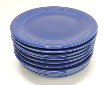 Fiesta 7" plate group, 11 cobalt