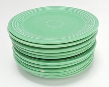 Fiesta 7" plate group, 11 green
