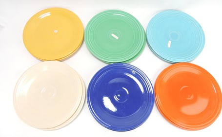 Fiesta 9" plate group, 2 each of original