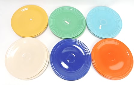 Fiesta 9" plate group, 2 each of original