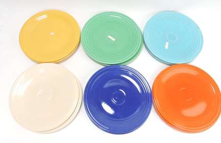 Fiesta 9" plate group, 2 each of original