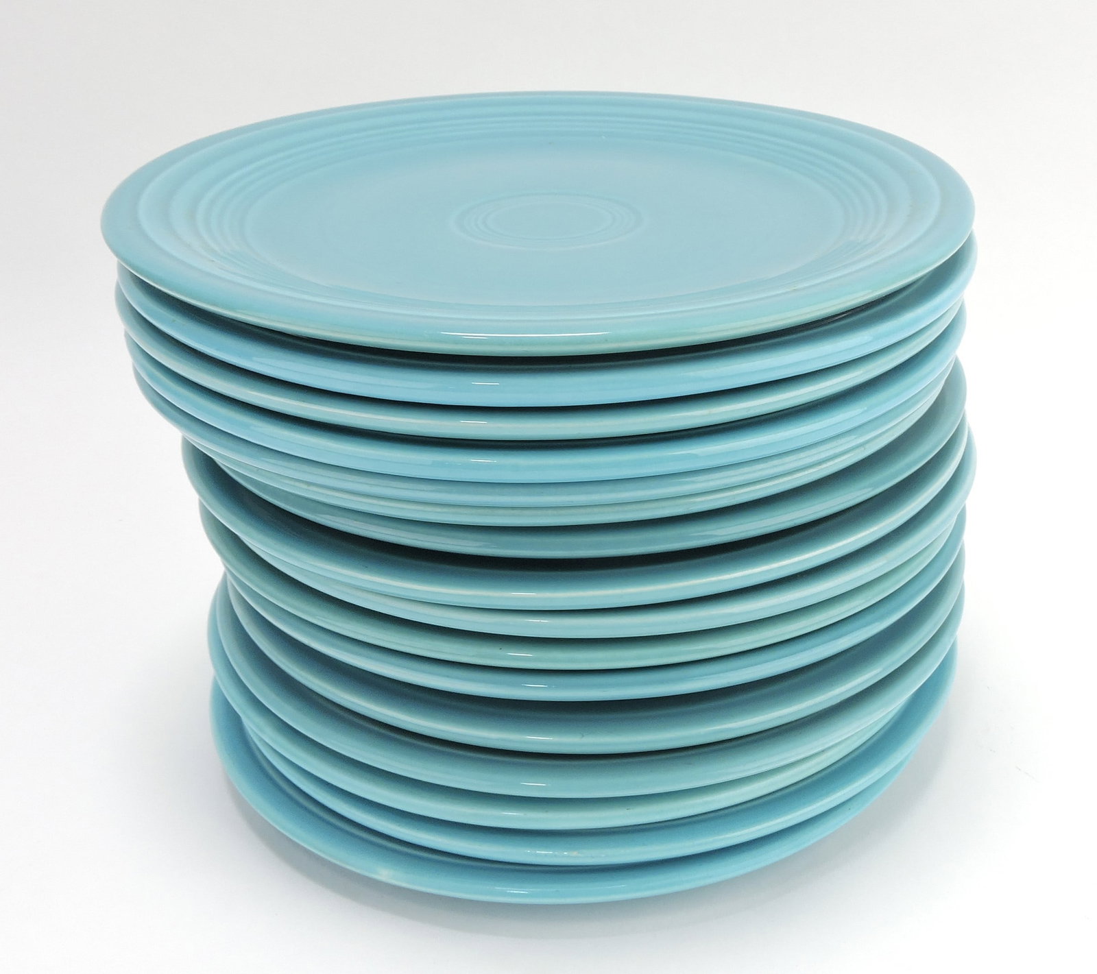 Fiesta 9" plate group, 16 turquoise (1 of 1)