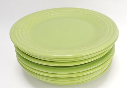 Fiesta 10" plate group, 10 chartreuse
