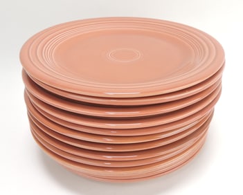 Fiesta 10" plate group, 13 rose