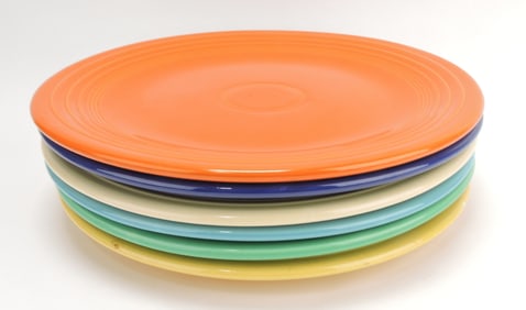 Fiesta 15" chop plate group, all 6 original