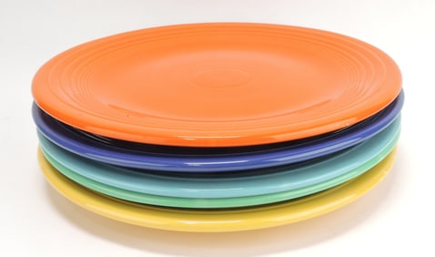 Fiesta 15" chop plate group, 5 original