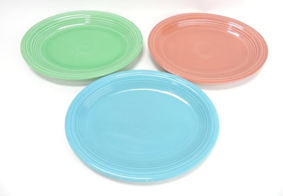 Fiesta oval platter group, 3 mixed