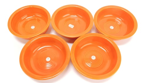 Fiesta 5 1/2" fruit bowl group, 5 red
