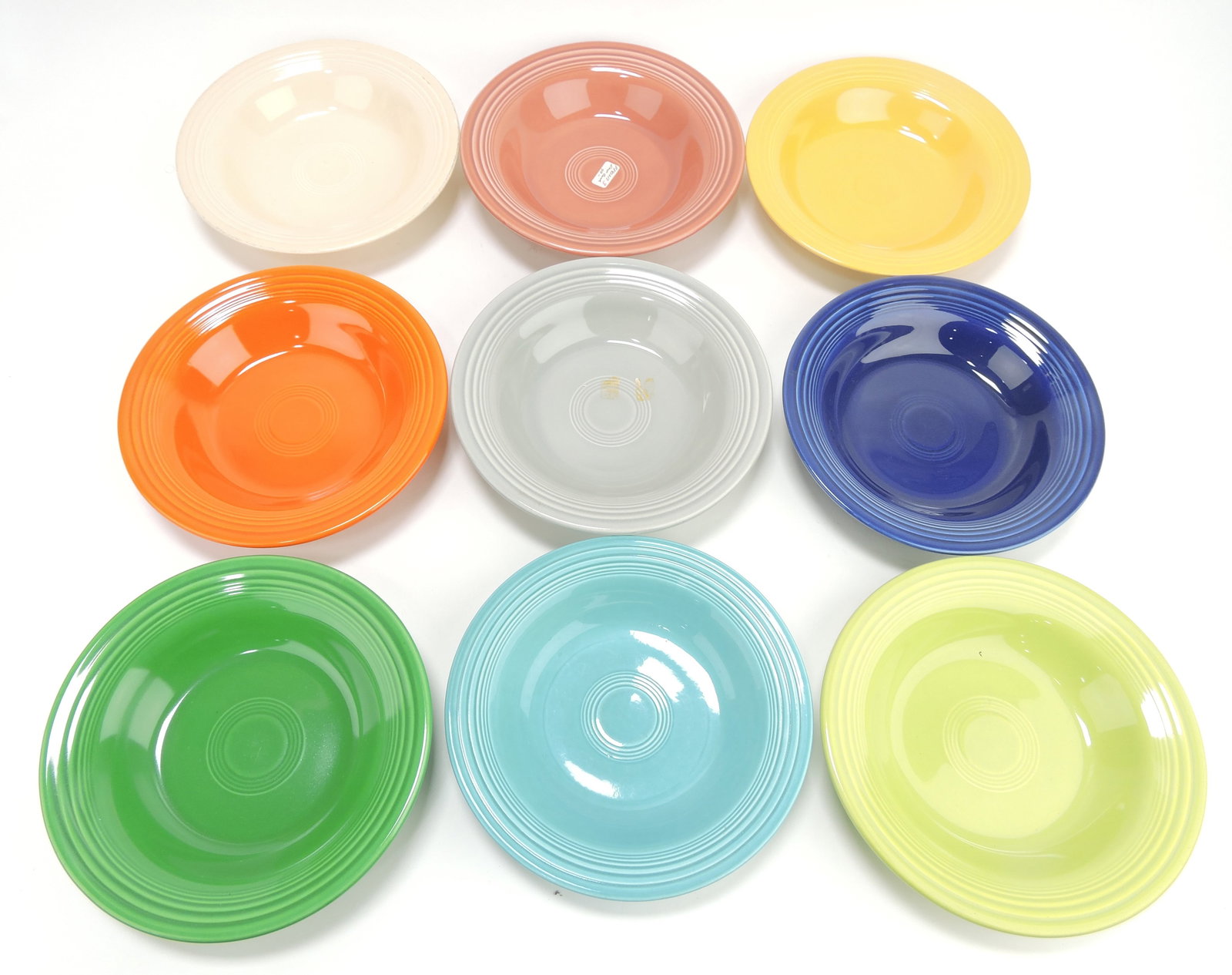 Fiesta deep plate group, 9 different (1 of 1)