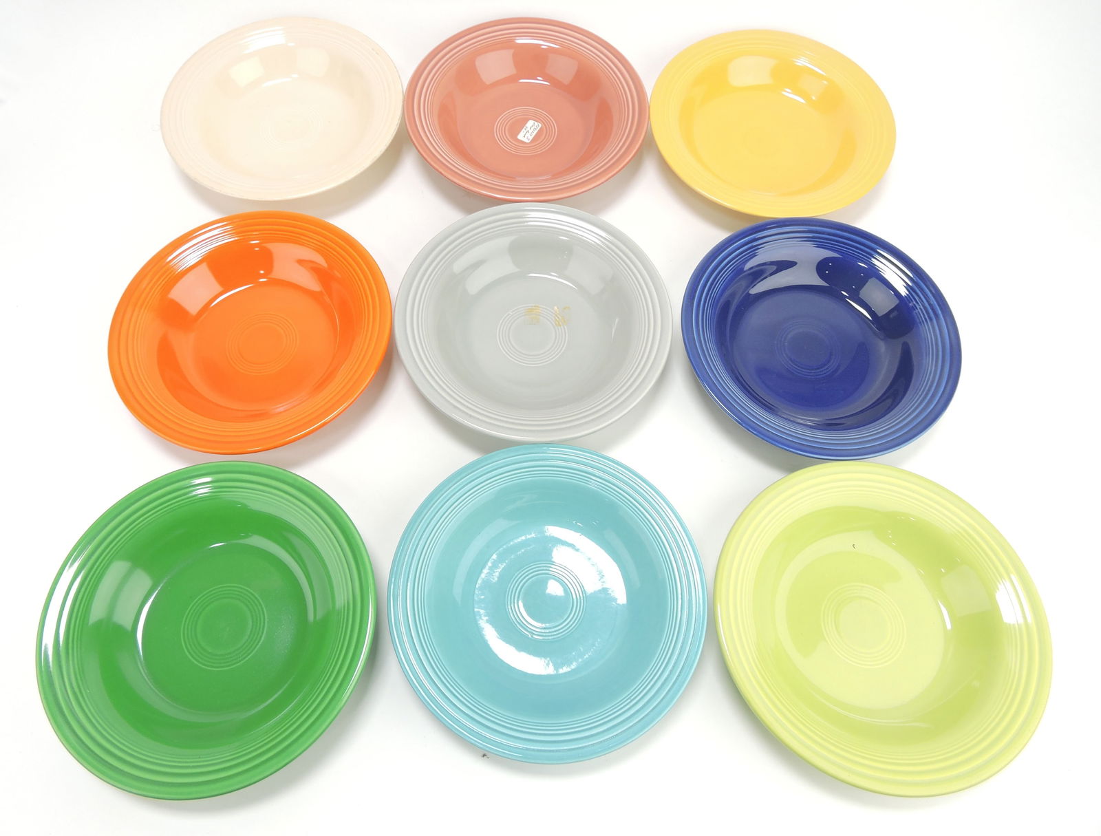 Fiesta deep plate group, 9 different (1 of 1)