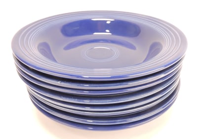 Fiesta deep plate group, 8 cobalt