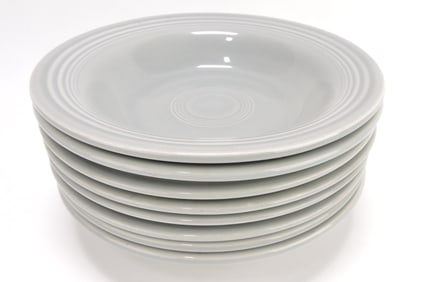 Fiesta deep plate group, 8 gray
