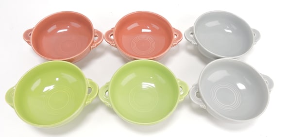 Fiesta cream soup group, 2 each,