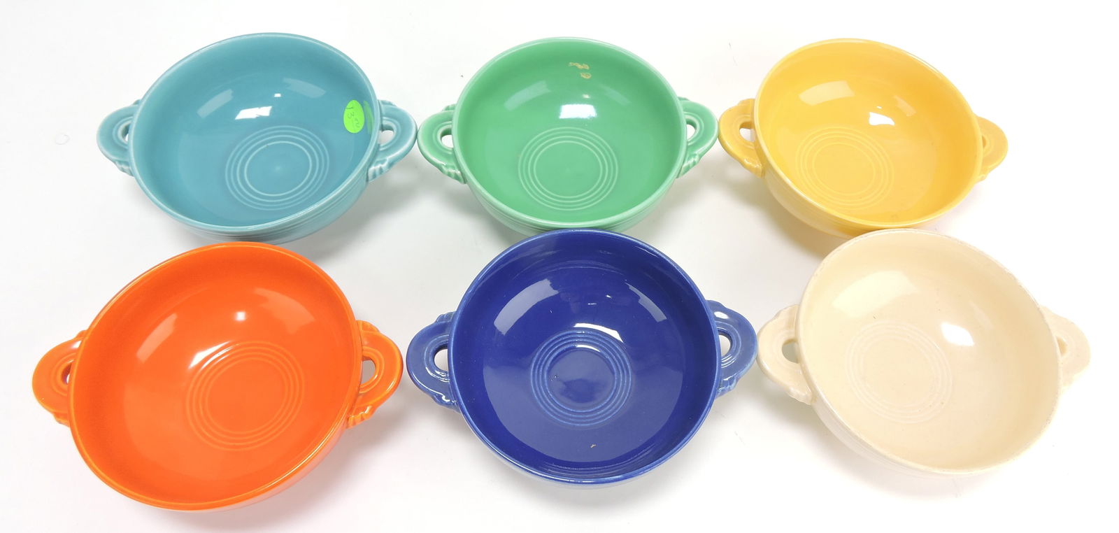 Fiesta cream soup group, all 6 original (1 of 1)