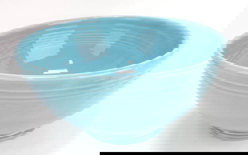 Fiesta footed salad bowl, turquoise: .