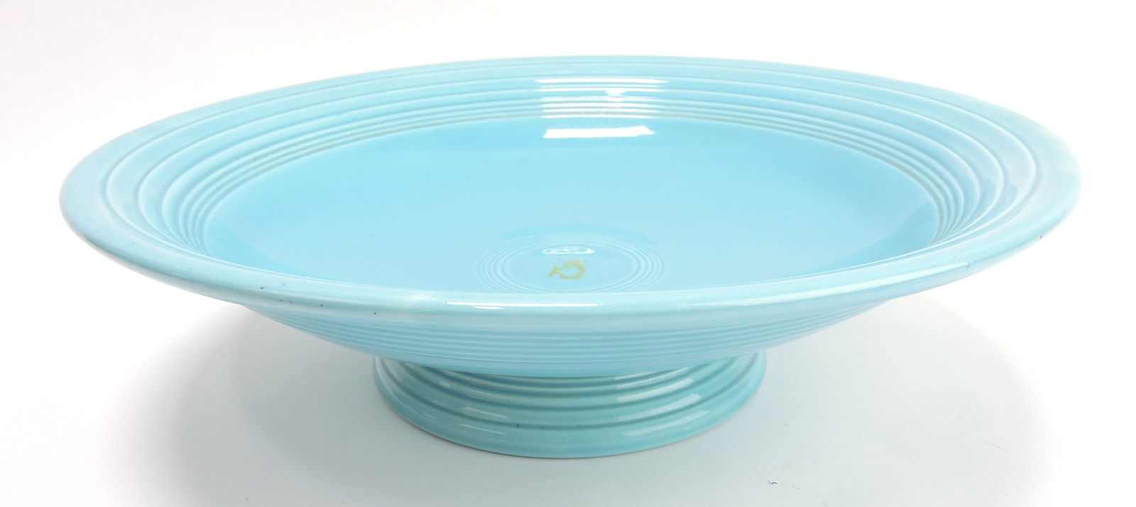 Fiesta 12" footed comport, turquoise: .