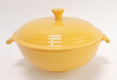 Fiesta casserole, yellow, minor nick to