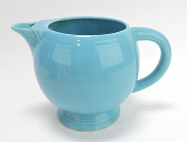 Fiesta ice lip pitcher, turquoise