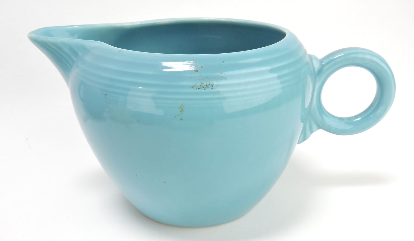 Fiesta two pint jug, turquoise (1 of 1)