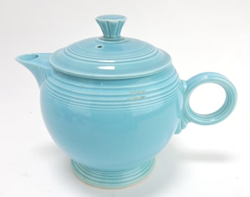 Fiesta large teapot, turquoise