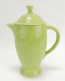 Fiesta coffee pot, chartreuse, very minor