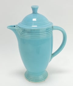 Fiesta coffee pot, turquoise