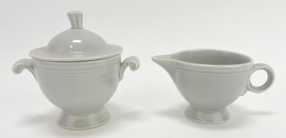 Fiesta cream & sugar, gray