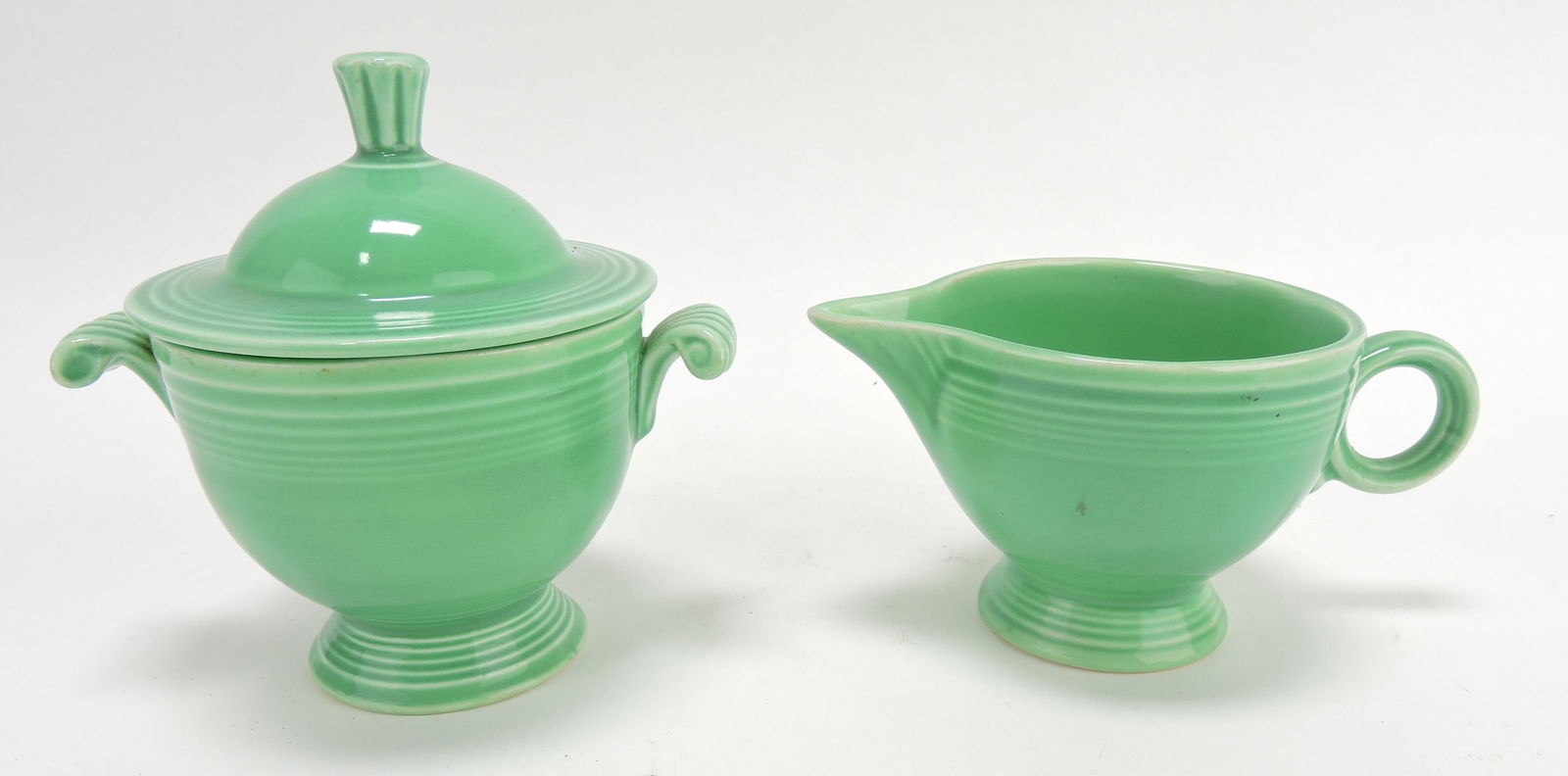 Fiesta cream & sugar, green: .